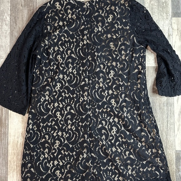 Xilaration XL Womens Blouse, Cream, Black, lacy - Picture 5 of 5